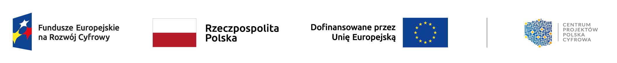 Projekty UE - belka z logotypami