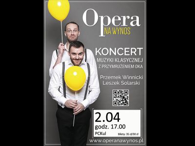 opera na wynos - plakat
