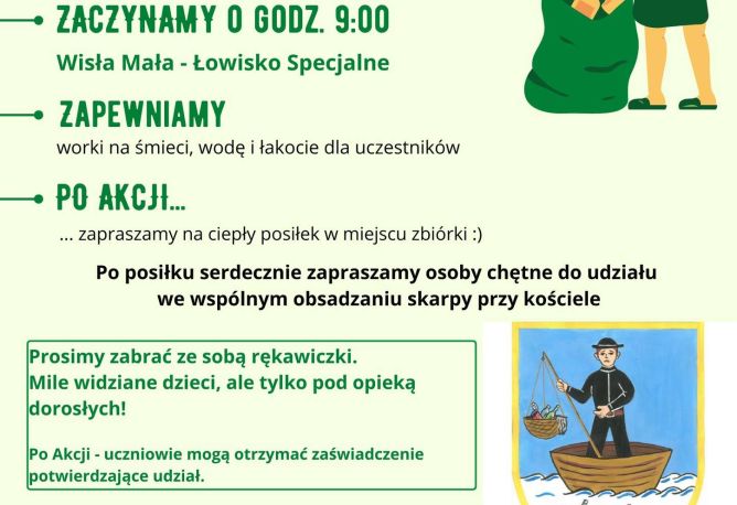 Plakat - Wspólne sprzątanie obrzeży Jeziora Goczałkowickiego