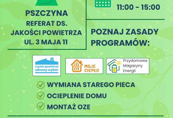 Kwietniowy dyżur ekodoradcy w Pszczynie