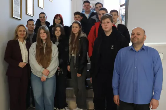 Wizyta uczniów Powiatowego Zespołu Szkół nr 2 w Pszczynie w Ratuszu