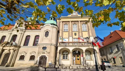 Fasada Ratusza Urzędu Miejskiego w Pszczynie