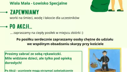 Plakat - Wspólne sprzątanie obrzeży Jeziora Goczałkowickiego
